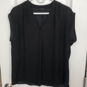 Banana Republic Black and White Dot Top